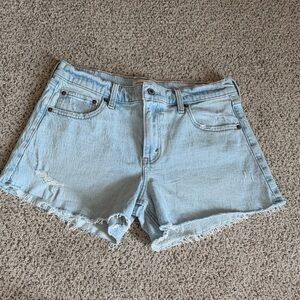 Abercrombie & Fitch Light Blue Jean Shorts